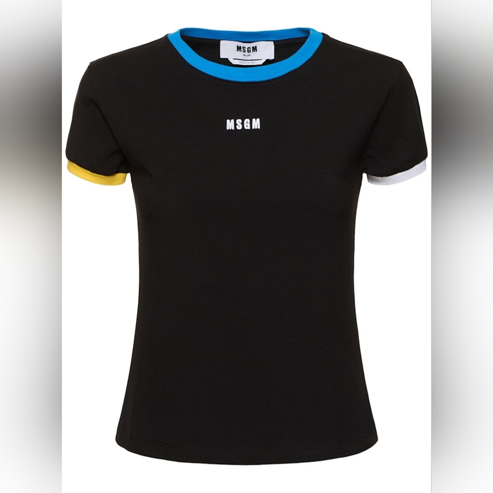 MSGM Logo jersey t-shirt NWT Sz M